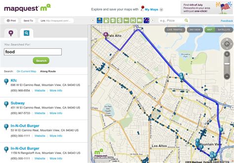 mapquest driving directions official site app